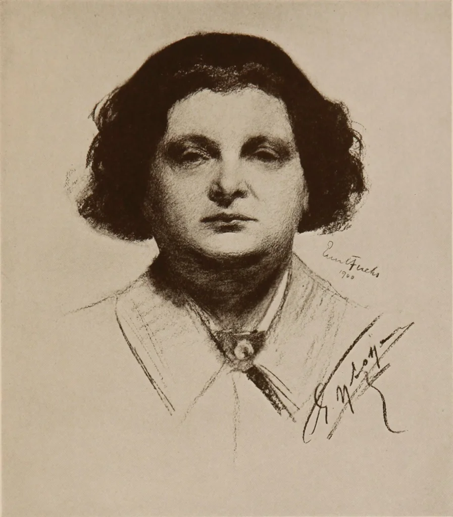 An illustration from The work of Emil Fuchs [electronic resource] : illustrating some of his representative paintings, sculpture, medals and studies. Issued on the occasion of an exhibition of his works under the auspices of Messrs. Cartier, February 7th to March 5th,1921. New York city, 1921, leaf 112