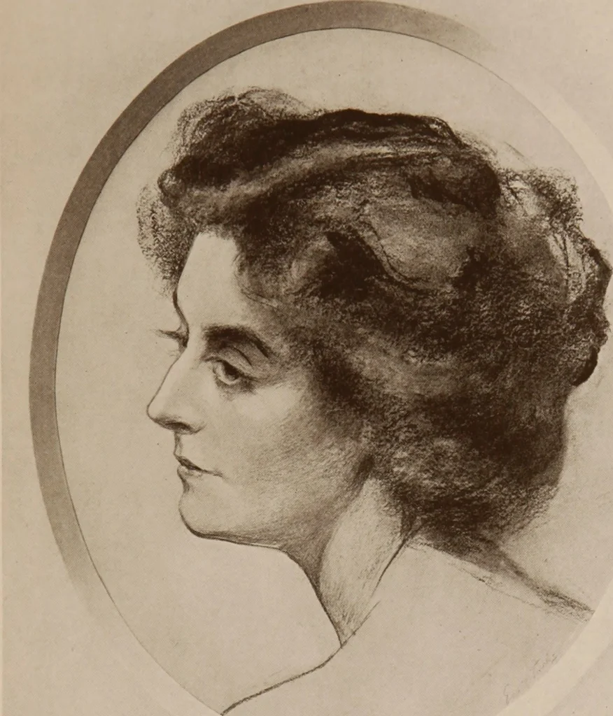 An illustration from The work of Emil Fuchs [electronic resource] : illustrating some of his representative paintings, sculpture, medals and studies. Issued on the occasion of an exhibition of his works under the auspices of Messrs. Cartier, February 7th to March 5th,1921. New York city, 1921, leaf 120