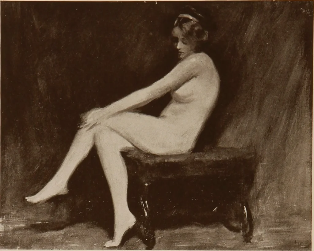 An illustration from The work of Emil Fuchs [electronic resource] : illustrating some of his representative paintings, sculpture, medals and studies. Issued on the occasion of an exhibition of his works under the auspices of Messrs. Cartier, February 7th to March 5th,1921. New York city, 1921, leaf 123