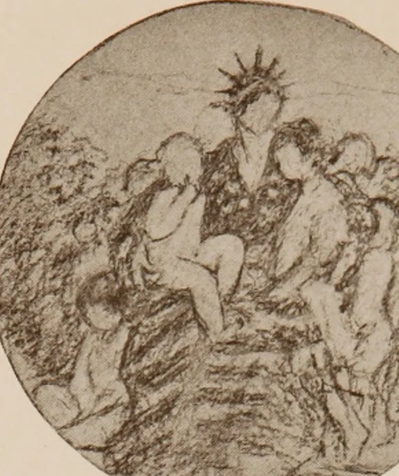 An illustration from The work of Emil Fuchs [electronic resource] : illustrating some of his representative paintings, sculpture, medals and studies. Issued on the occasion of an exhibition of his works under the auspices of Messrs. Cartier, February 7th to March 5th,1921. New York city, 1921, leaf 125