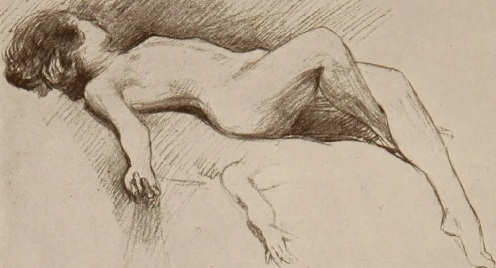 An illustration from The work of Emil Fuchs [electronic resource] : illustrating some of his representative paintings, sculpture, medals and studies. Issued on the occasion of an exhibition of his works under the auspices of Messrs. Cartier, February 7th to March 5th,1921. New York city, 1921, leaf 127