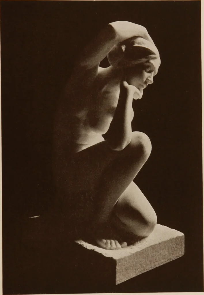 An illustration from The work of Emil Fuchs [electronic resource] : illustrating some of his representative paintings, sculpture, medals and studies. Issued on the occasion of an exhibition of his works under the auspices of Messrs. Cartier, February 7th to March 5th,1921. New York city, 1921, leaf 14
