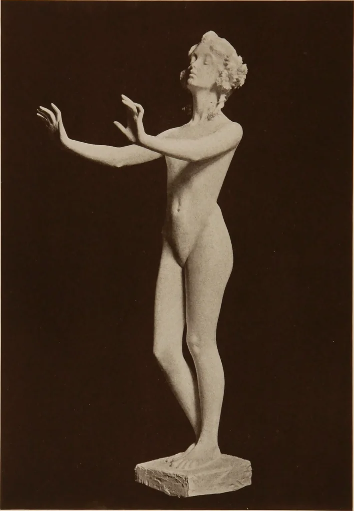 An illustration from The work of Emil Fuchs [electronic resource] : illustrating some of his representative paintings, sculpture, medals and studies. Issued on the occasion of an exhibition of his works under the auspices of Messrs. Cartier, February 7th to March 5th,1921. New York city, 1921, leaf 15