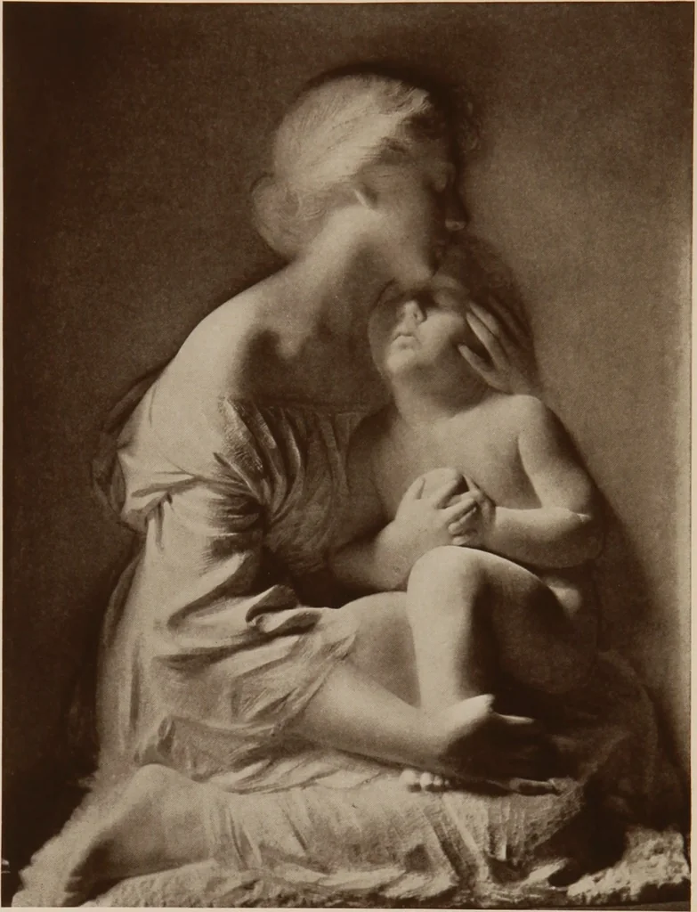 An illustration from The work of Emil Fuchs [electronic resource] : illustrating some of his representative paintings, sculpture, medals and studies. Issued on the occasion of an exhibition of his works under the auspices of Messrs. Cartier, February 7th to March 5th,1921. New York city, 1921, leaf 27