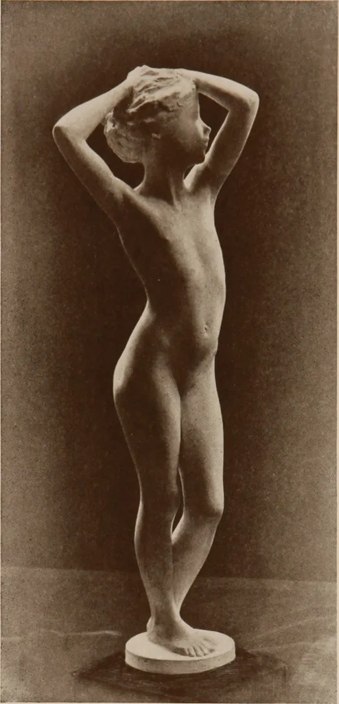 An illustration from The work of Emil Fuchs [electronic resource] : illustrating some of his representative paintings, sculpture, medals and studies. Issued on the occasion of an exhibition of his works under the auspices of Messrs. Cartier, February 7th to March 5th,1921. New York city, 1921, leaf 29