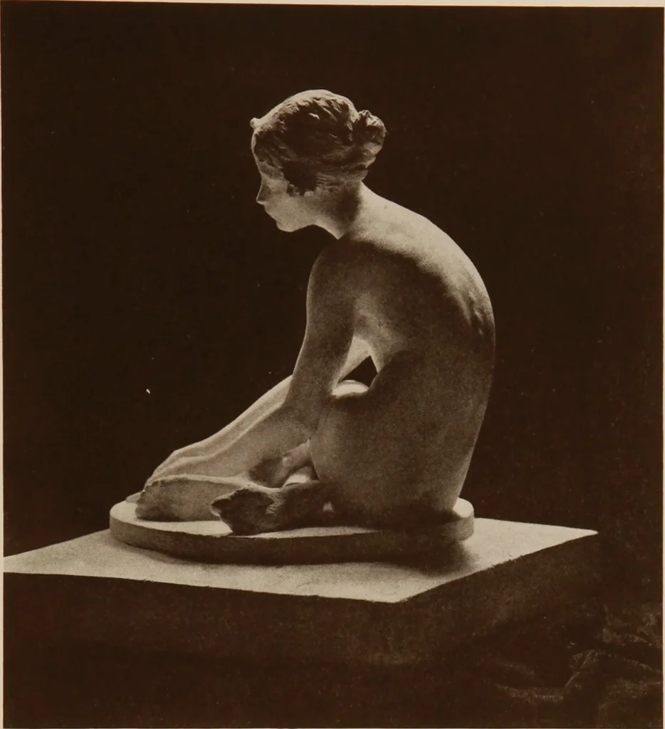 An illustration from The work of Emil Fuchs [electronic resource] : illustrating some of his representative paintings, sculpture, medals and studies. Issued on the occasion of an exhibition of his works under the auspices of Messrs. Cartier, February 7th to March 5th,1921. New York city, 1921, leaf 32