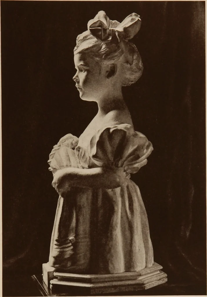 An illustration from The work of Emil Fuchs [electronic resource] : illustrating some of his representative paintings, sculpture, medals and studies. Issued on the occasion of an exhibition of his works under the auspices of Messrs. Cartier, February 7th to March 5th,1921. New York city, 1921, leaf 34