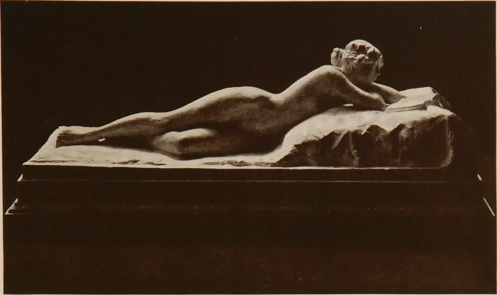 An illustration from The work of Emil Fuchs [electronic resource] : illustrating some of his representative paintings, sculpture, medals and studies. Issued on the occasion of an exhibition of his works under the auspices of Messrs. Cartier, February 7th to March 5th,1921. New York city, 1921, leaf 36