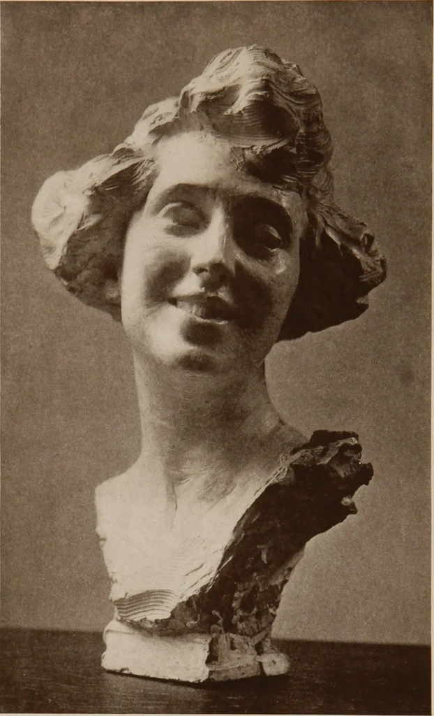 An illustration from The work of Emil Fuchs [electronic resource] : illustrating some of his representative paintings, sculpture, medals and studies. Issued on the occasion of an exhibition of his works under the auspices of Messrs. Cartier, February 7th to March 5th,1921. New York city, 1921, leaf 39