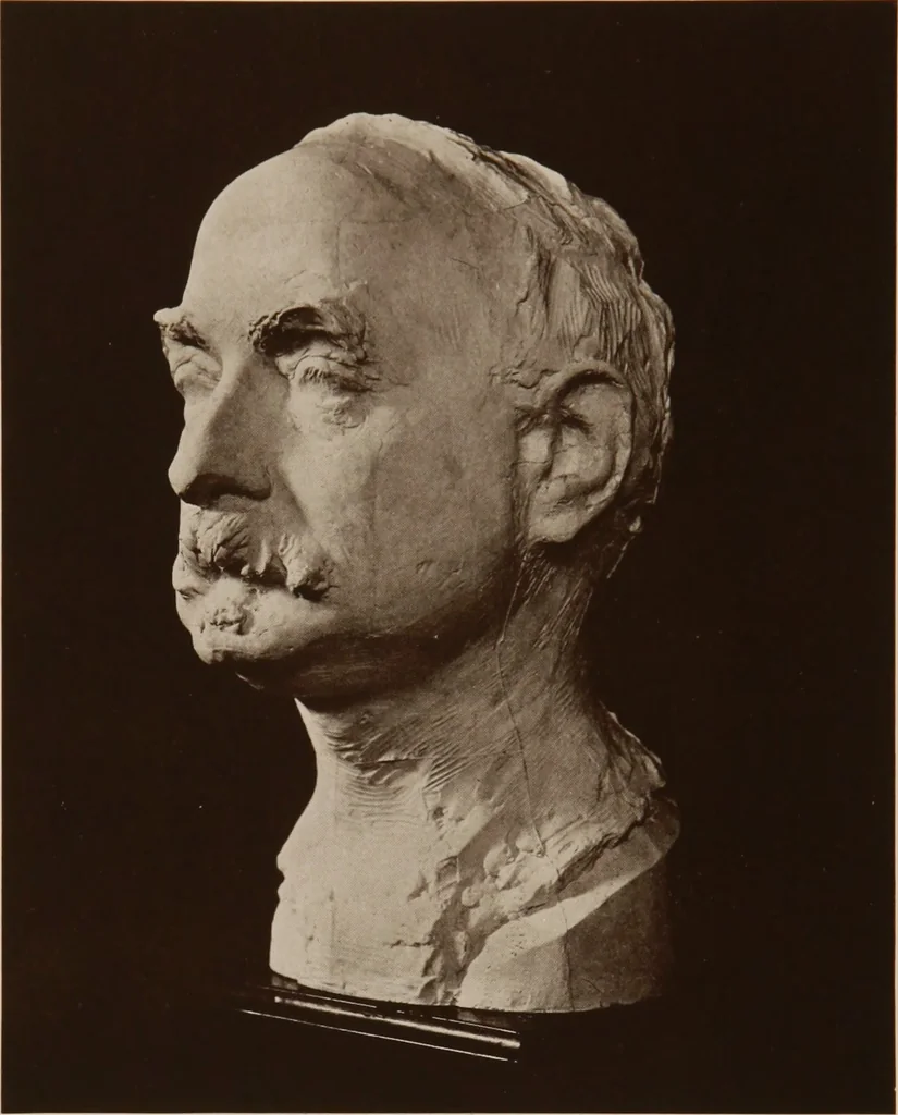 An illustration from The work of Emil Fuchs [electronic resource] : illustrating some of his representative paintings, sculpture, medals and studies. Issued on the occasion of an exhibition of his works under the auspices of Messrs. Cartier, February 7th to March 5th,1921. New York city, 1921, leaf 43