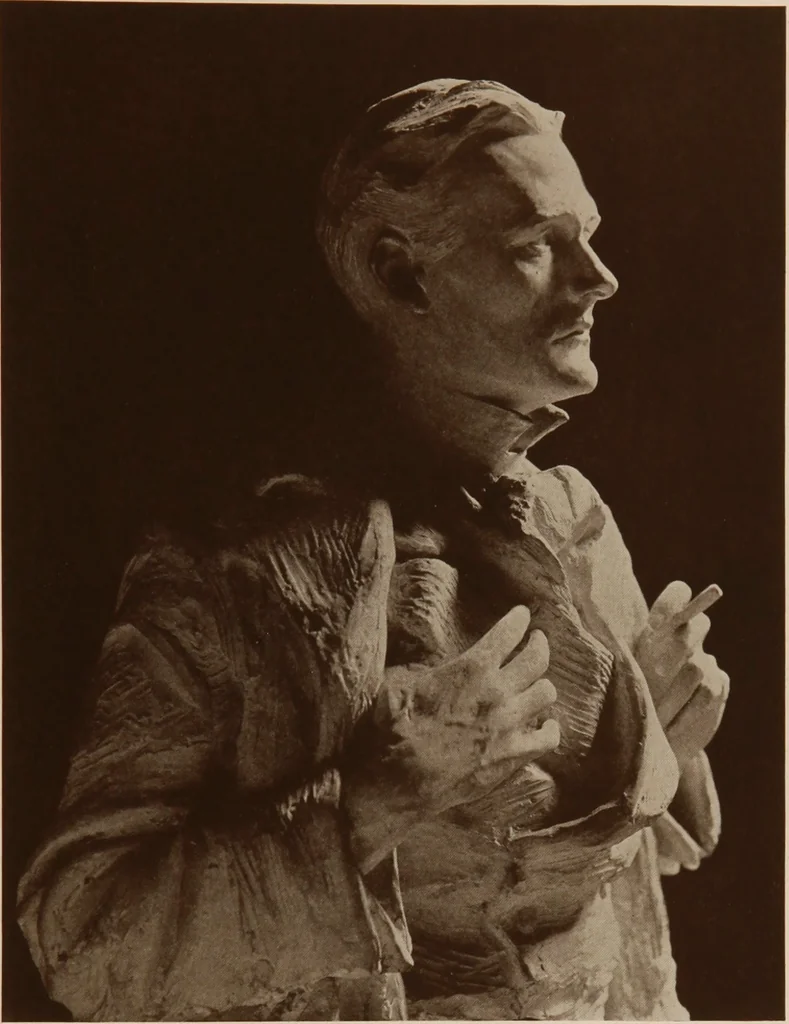 An illustration from The work of Emil Fuchs [electronic resource] : illustrating some of his representative paintings, sculpture, medals and studies. Issued on the occasion of an exhibition of his works under the auspices of Messrs. Cartier, February 7th to March 5th,1921. New York city, 1921, leaf 50