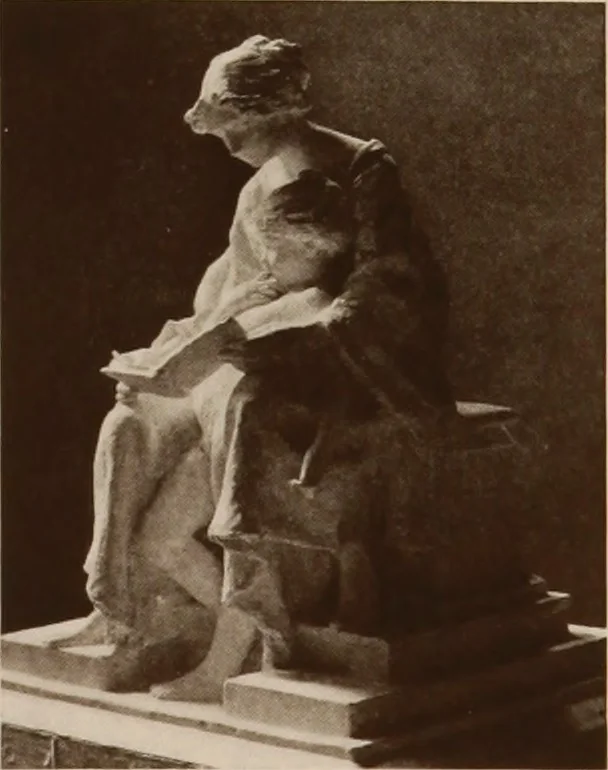 An illustration from The work of Emil Fuchs [electronic resource] : illustrating some of his representative paintings, sculpture, medals and studies. Issued on the occasion of an exhibition of his works under the auspices of Messrs. Cartier, February 7th to March 5th,1921. New York city, 1921, leaf 53