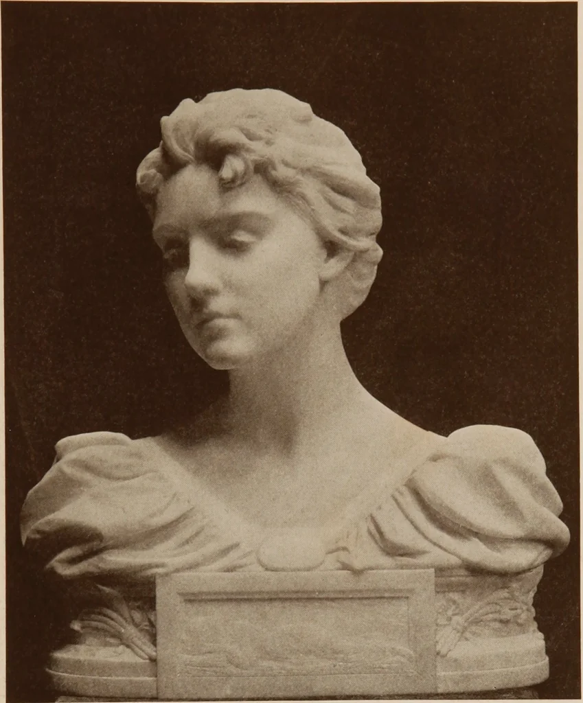 An illustration from The work of Emil Fuchs [electronic resource] : illustrating some of his representative paintings, sculpture, medals and studies. Issued on the occasion of an exhibition of his works under the auspices of Messrs. Cartier, February 7th to March 5th,1921. New York city, 1921, leaf 58
