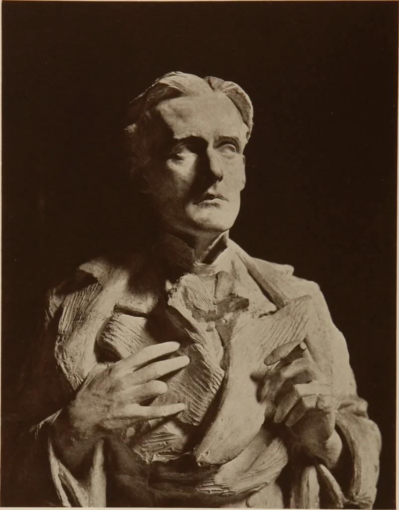 An illustration from The work of Emil Fuchs [electronic resource] : illustrating some of his representative paintings, sculpture, medals and studies. Issued on the occasion of an exhibition of his works under the auspices of Messrs. Cartier, February 7th to March 5th,1921. New York city, 1921, leaf 59