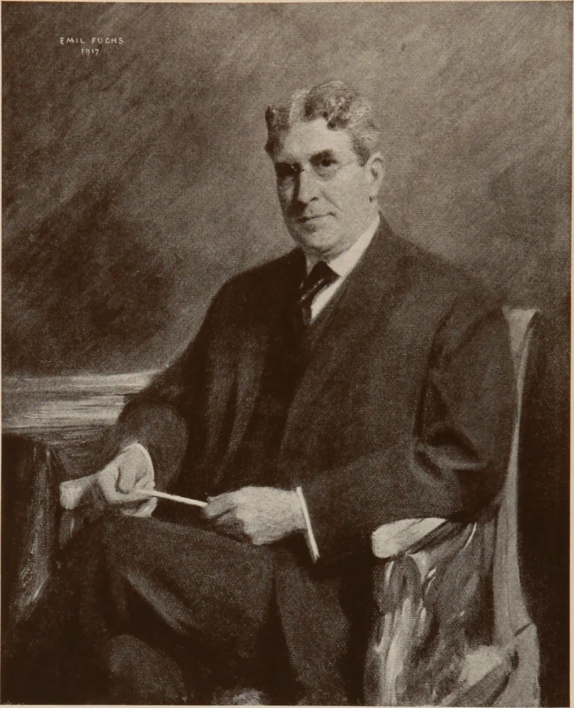 An illustration from The work of Emil Fuchs [electronic resource] : illustrating some of his representative paintings, sculpture, medals and studies. Issued on the occasion of an exhibition of his works under the auspices of Messrs. Cartier, February 7th to March 5th,1921. New York city, 1921, leaf 61
