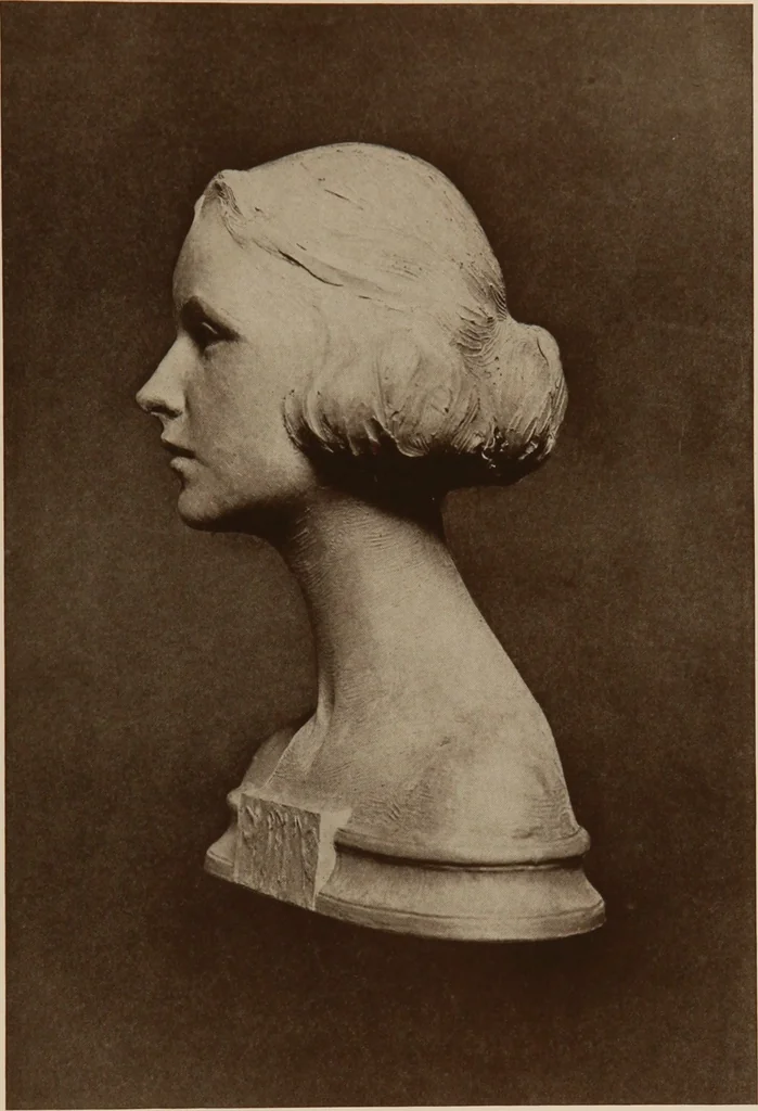 An illustration from The work of Emil Fuchs [electronic resource] : illustrating some of his representative paintings, sculpture, medals and studies. Issued on the occasion of an exhibition of his works under the auspices of Messrs. Cartier, February 7th to March 5th,1921. New York city, 1921, leaf 62