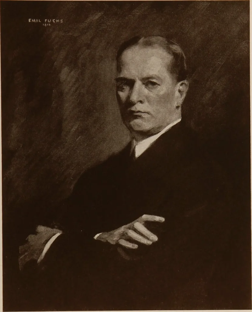 An illustration from The work of Emil Fuchs [electronic resource] : illustrating some of his representative paintings, sculpture, medals and studies. Issued on the occasion of an exhibition of his works under the auspices of Messrs. Cartier, February 7th to March 5th,1921. New York city, 1921, leaf 72