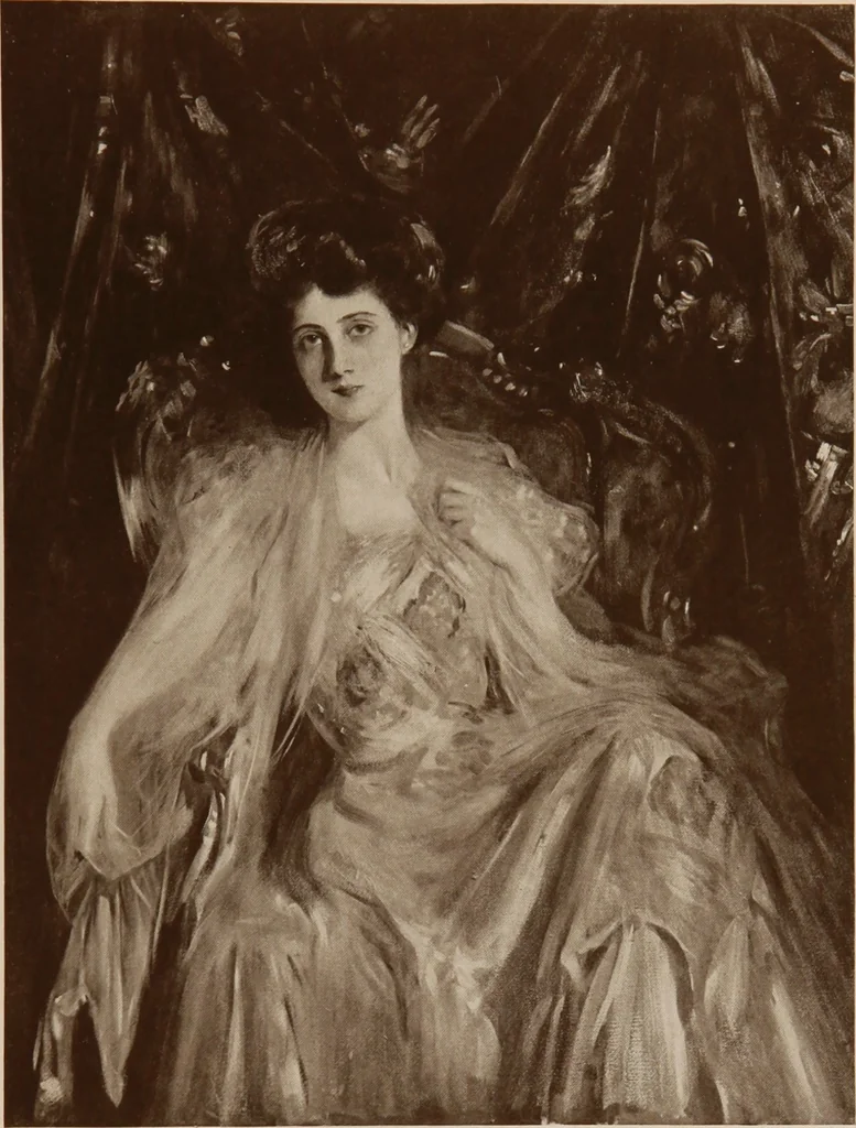 An illustration from The work of Emil Fuchs [electronic resource] : illustrating some of his representative paintings, sculpture, medals and studies. Issued on the occasion of an exhibition of his works under the auspices of Messrs. Cartier, February 7th to March 5th,1921. New York city, 1921, leaf 90