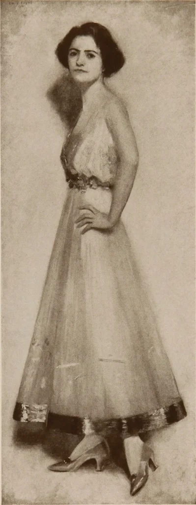An illustration from The work of Emil Fuchs [electronic resource] : illustrating some of his representative paintings, sculpture, medals and studies. Issued on the occasion of an exhibition of his works under the auspices of Messrs. Cartier, February 7th to March 5th,1921. New York city, 1921, leaf 91