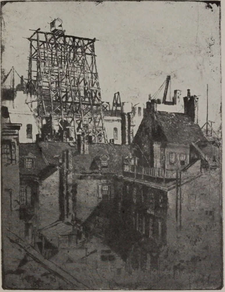 An illustration from Joseph Pennell [electronic resource] : etcher, illustrator, author, 1907, leaf 16
