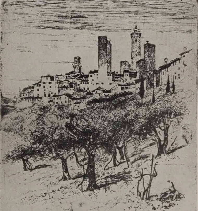 An illustration from Joseph Pennell [electronic resource] : etcher, illustrator, author, 1907, leaf 20