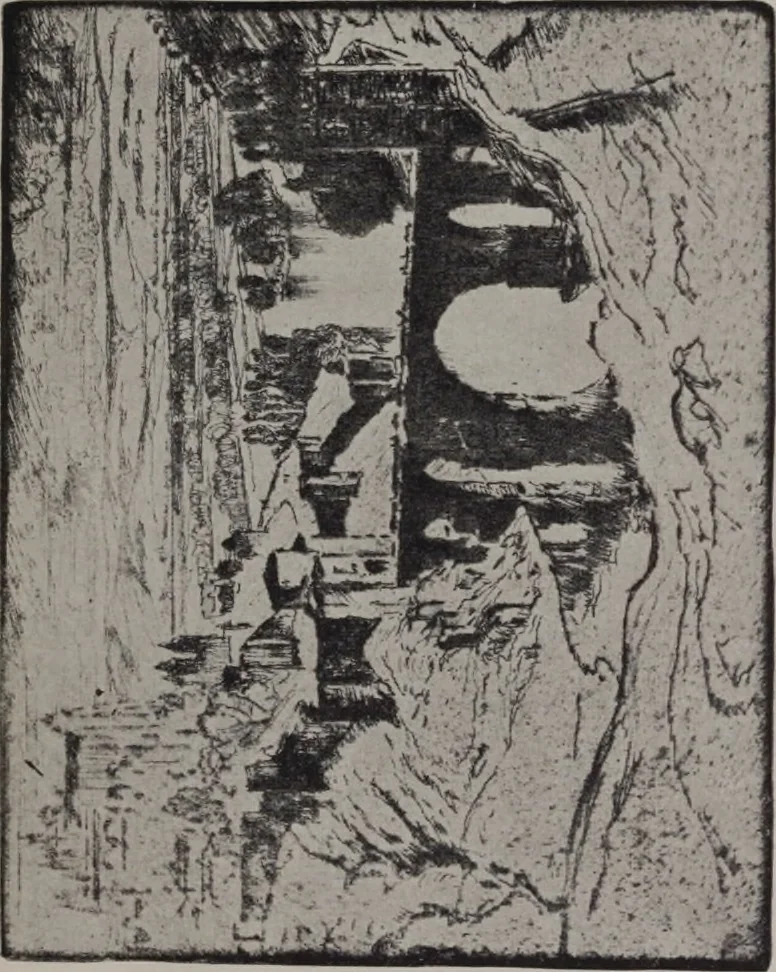 An illustration from Joseph Pennell [electronic resource] : etcher, illustrator, author, 1907, leaf 30