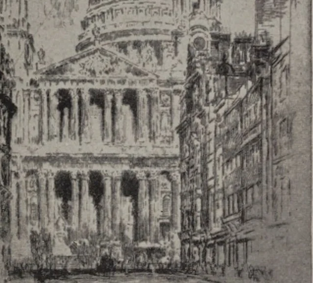 An illustration from Joseph Pennell [electronic resource] : etcher, illustrator, author, 1907, leaf 52