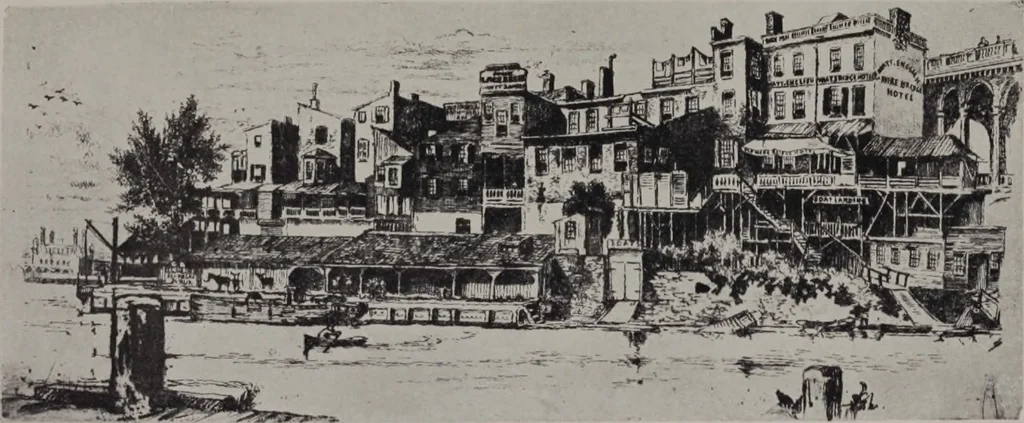 An illustration from Joseph Pennell [electronic resource] : etcher, illustrator, author, 1907, leaf 6