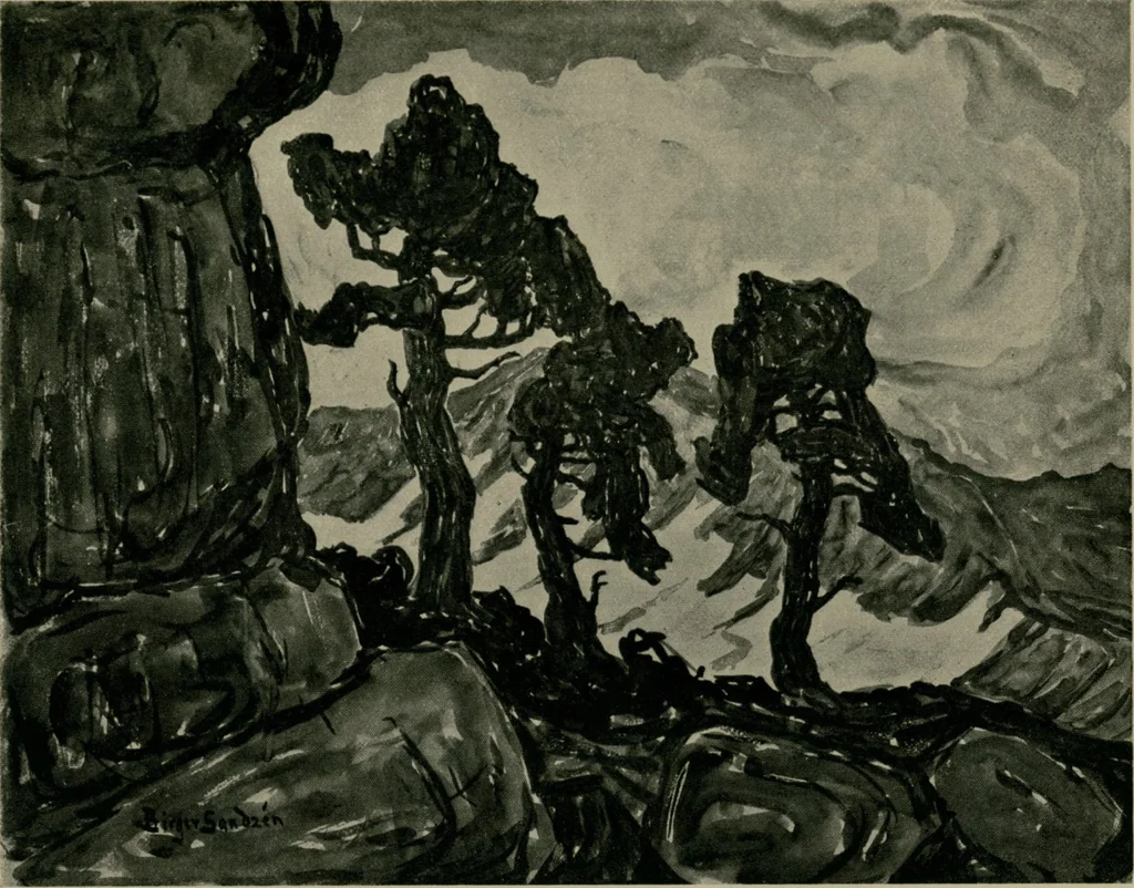 An illustration from The Birger Sandz©♭n exhibition [electronic resource], 1922, leaf 15