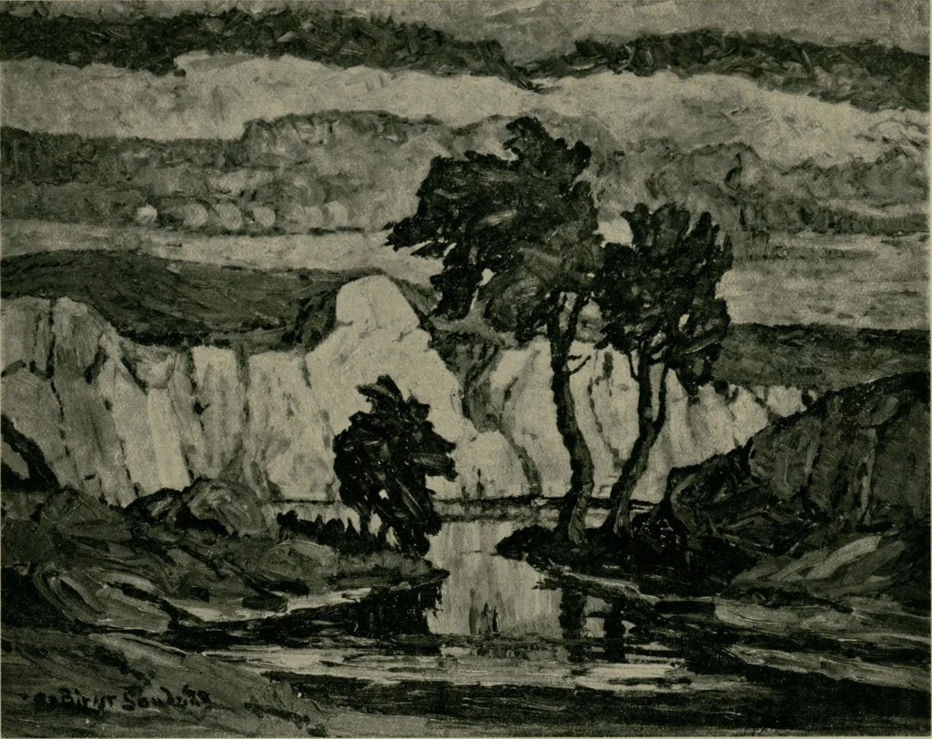 An illustration from The Birger Sandz©♭n exhibition [electronic resource], 1922, leaf 16