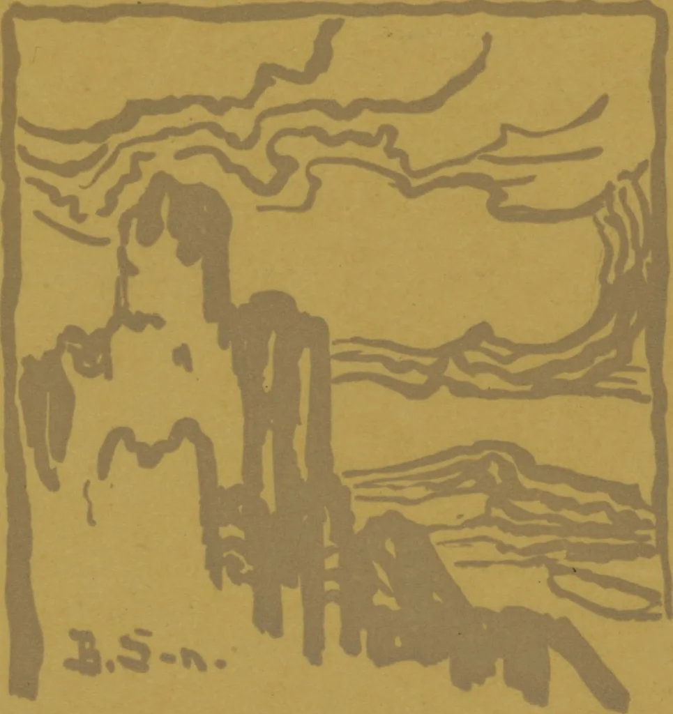 An illustration from The Birger Sandz©♭n exhibition [electronic resource], 1922, leaf 23