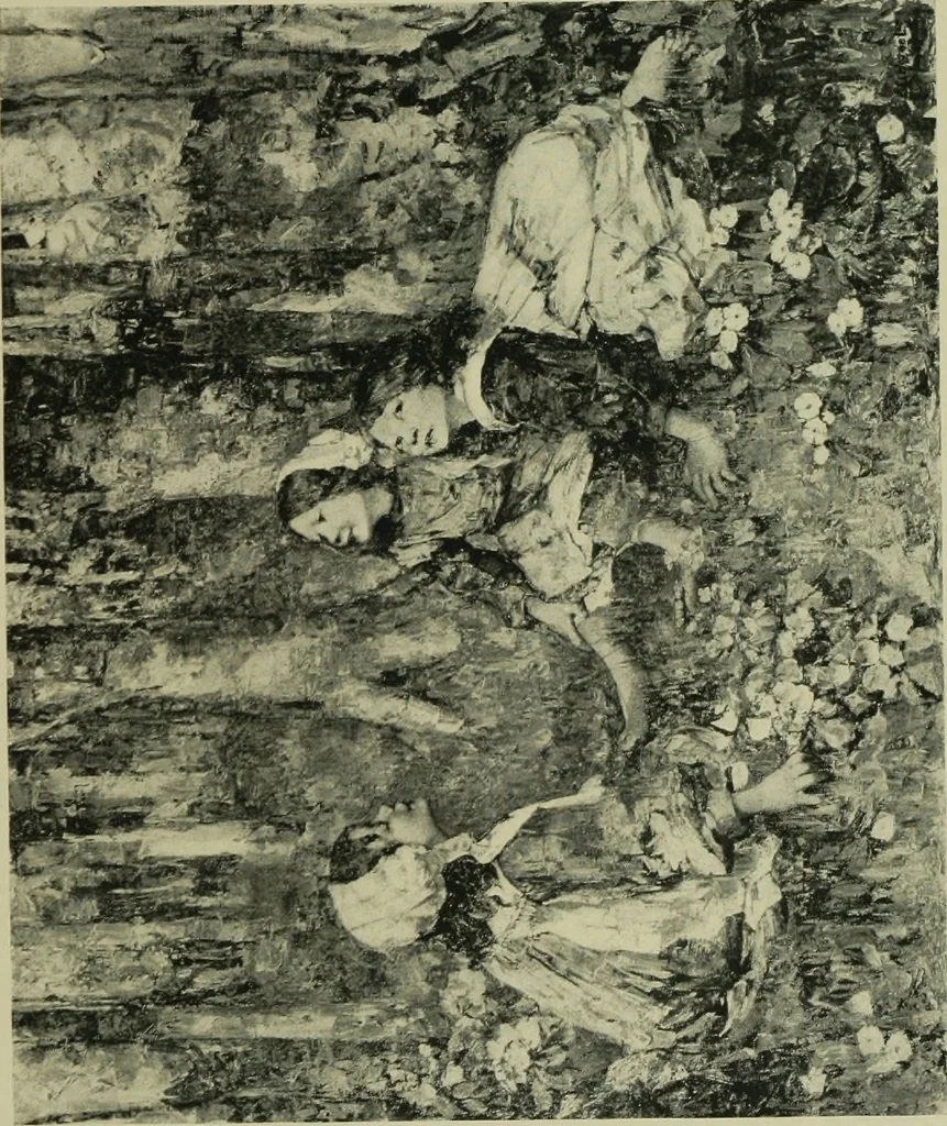 An illustration from Modern British paintings and ancient Egyptian ivories, from the collection of Mr. Geo. A. Hearn [electronic resource] : [exhibition] Saturday, March 22, to Sunday, March 30 ..., 1913, leaf 12