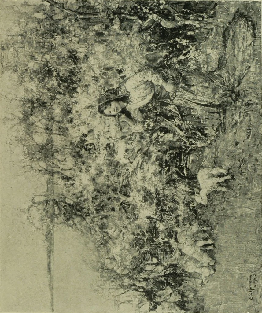 An illustration from Modern British paintings and ancient Egyptian ivories, from the collection of Mr. Geo. A. Hearn [electronic resource] : [exhibition] Saturday, March 22, to Sunday, March 30 ..., 1913, leaf 14