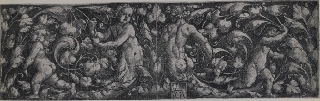 An illustration from Illustrated catalogue of a miscellaneous selection of rare engravings, etchings and original drawings of many schools and periods [electronic resource] : from the portfolios of R. Ederheimer Print-Cabinet, 1915, leaf 14
