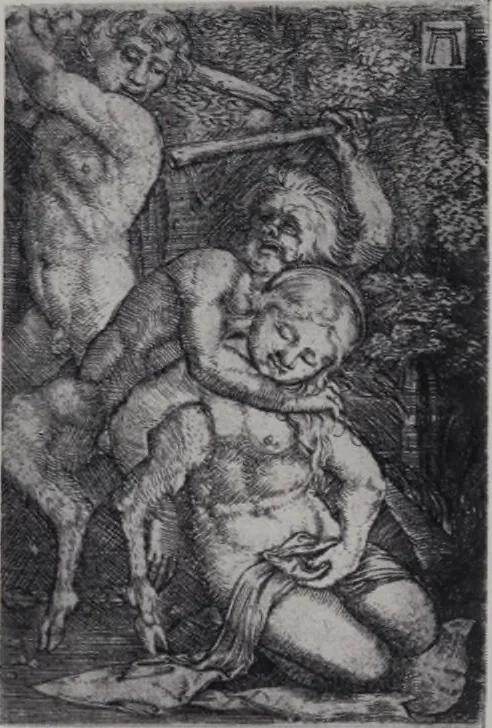 An illustration from Illustrated catalogue of a miscellaneous selection of rare engravings, etchings and original drawings of many schools and periods [electronic resource] : from the portfolios of R. Ederheimer Print-Cabinet, 1915, leaf 16