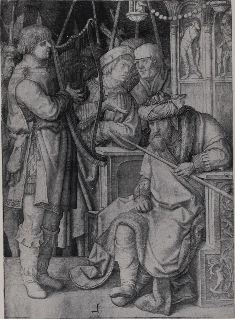An illustration from Illustrated catalogue of a miscellaneous selection of rare engravings, etchings and original drawings of many schools and periods [electronic resource] : from the portfolios of R. Ederheimer Print-Cabinet, 1915, leaf 55
