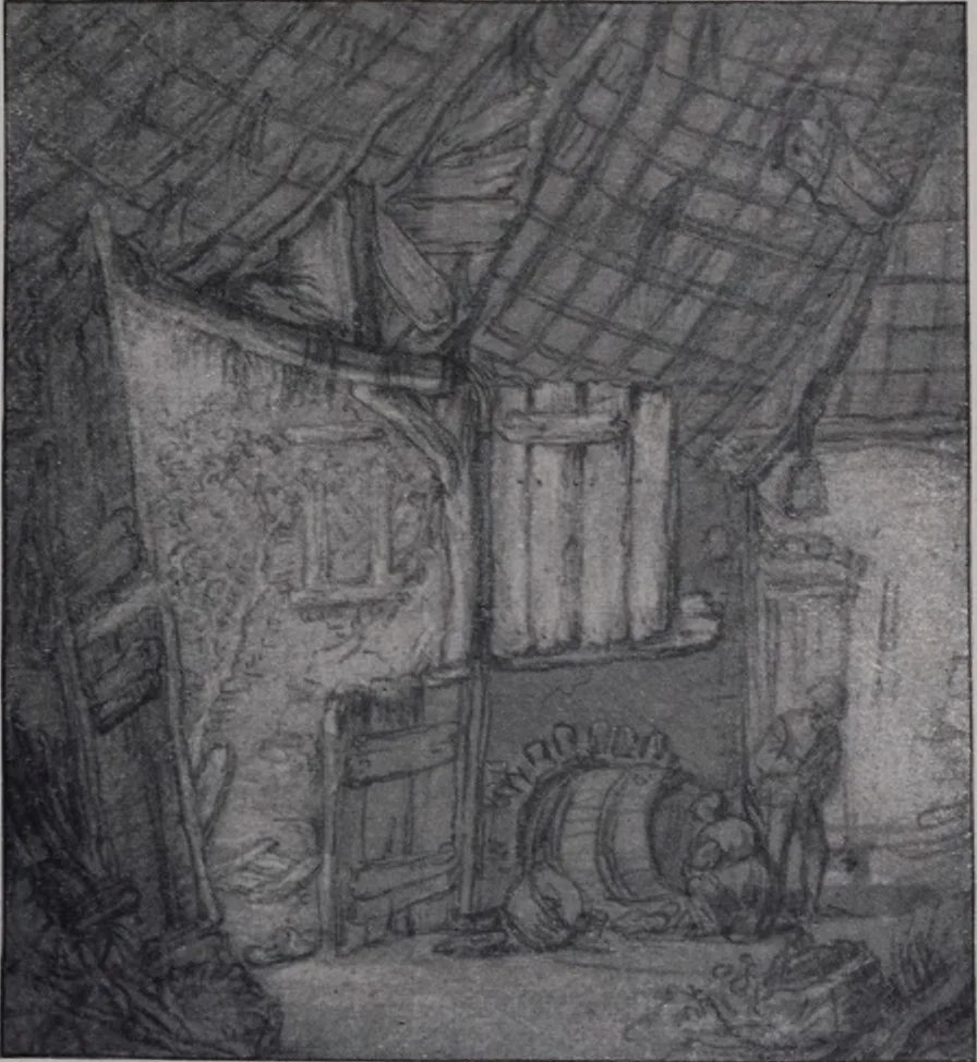 An illustration from Illustrated catalogue of a miscellaneous selection of rare engravings, etchings and original drawings of many schools and periods [electronic resource] : from the portfolios of R. Ederheimer Print-Cabinet, 1915, leaf 72
