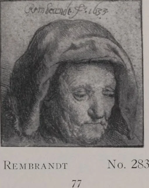 An illustration from Illustrated catalogue of a miscellaneous selection of rare engravings, etchings and original drawings of many schools and periods [electronic resource] : from the portfolios of R. Ederheimer Print-Cabinet, 1915, leaf 84