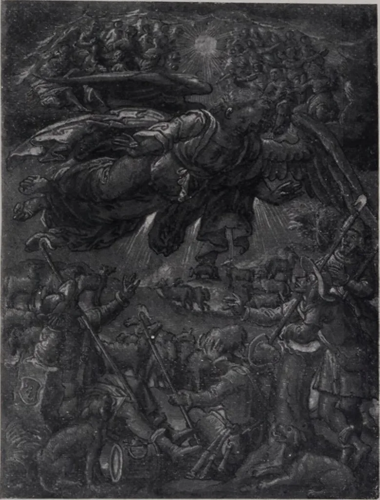 An illustration from Illustrated catalogue of a miscellaneous selection of rare engravings, etchings and original drawings of many schools and periods [electronic resource] : from the portfolios of R. Ederheimer Print-Cabinet, 1915, leaf 90