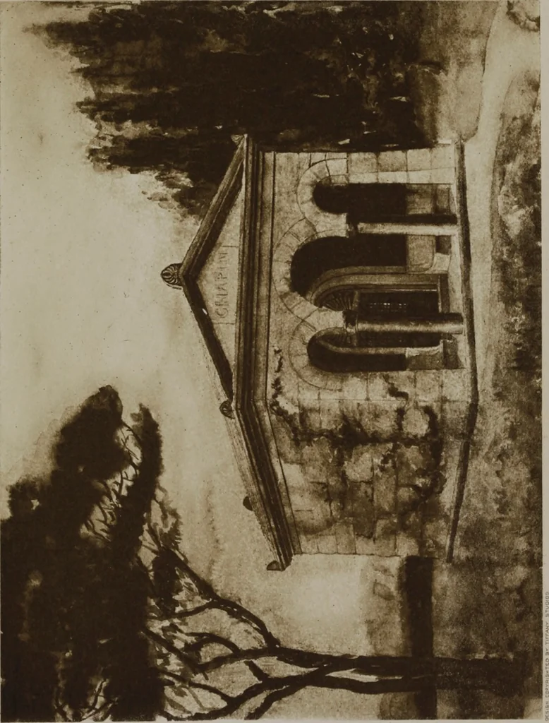 An illustration from Tiffany favrile glass, Tiffany windows, Tiffany mosaics, Tiffany monuments, Tiffany granite [electronic resource], 1922, leaf 116