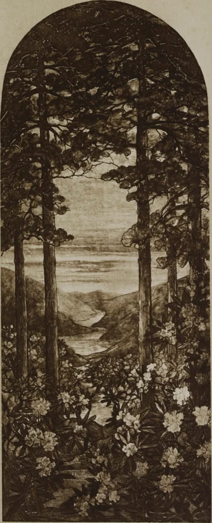 An illustration from Tiffany favrile glass, Tiffany windows, Tiffany mosaics, Tiffany monuments, Tiffany granite [electronic resource], 1922, leaf 16