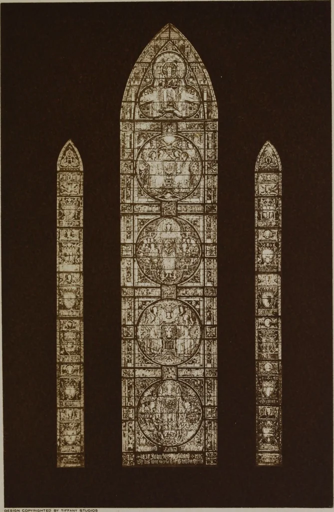 An illustration from Tiffany favrile glass, Tiffany windows, Tiffany mosaics, Tiffany monuments, Tiffany granite [electronic resource], 1922, leaf 24