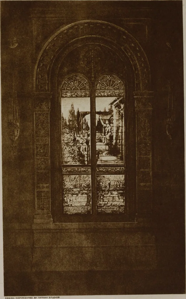 An illustration from Tiffany favrile glass, Tiffany windows, Tiffany mosaics, Tiffany monuments, Tiffany granite [electronic resource], 1922, leaf 27