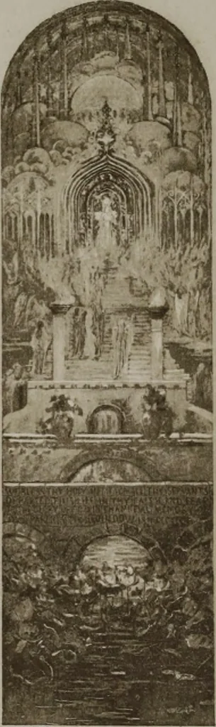 An illustration from Tiffany favrile glass, Tiffany windows, Tiffany mosaics, Tiffany monuments, Tiffany granite [electronic resource], 1922, leaf 33