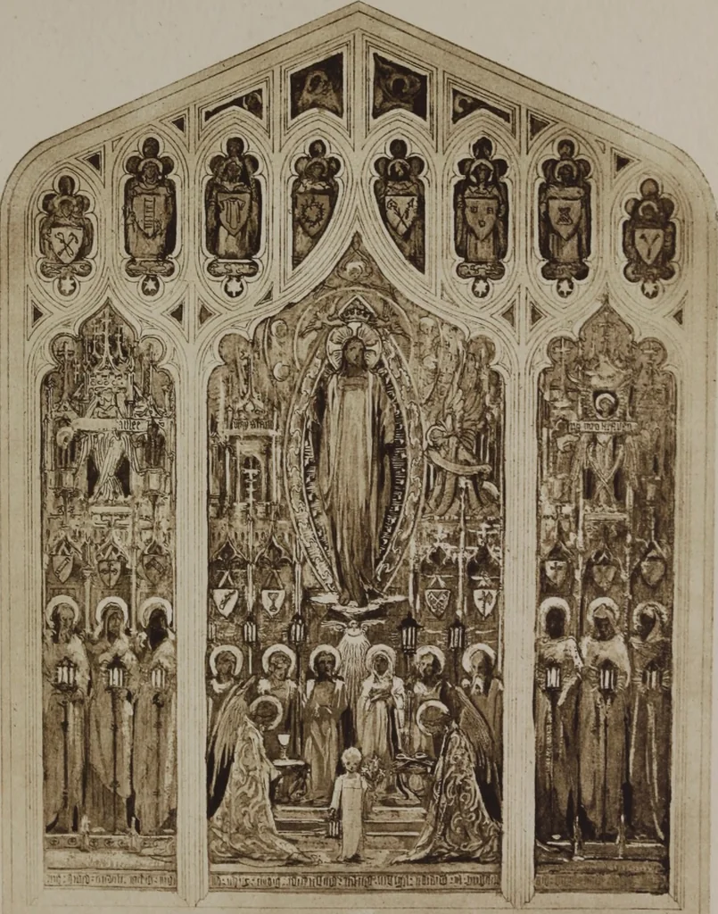 An illustration from Tiffany favrile glass, Tiffany windows, Tiffany mosaics, Tiffany monuments, Tiffany granite [electronic resource], 1922, leaf 36