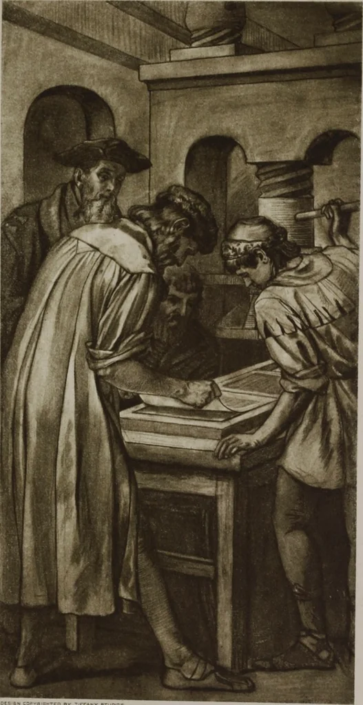 An illustration from Tiffany favrile glass, Tiffany windows, Tiffany mosaics, Tiffany monuments, Tiffany granite [electronic resource], 1922, leaf 42
