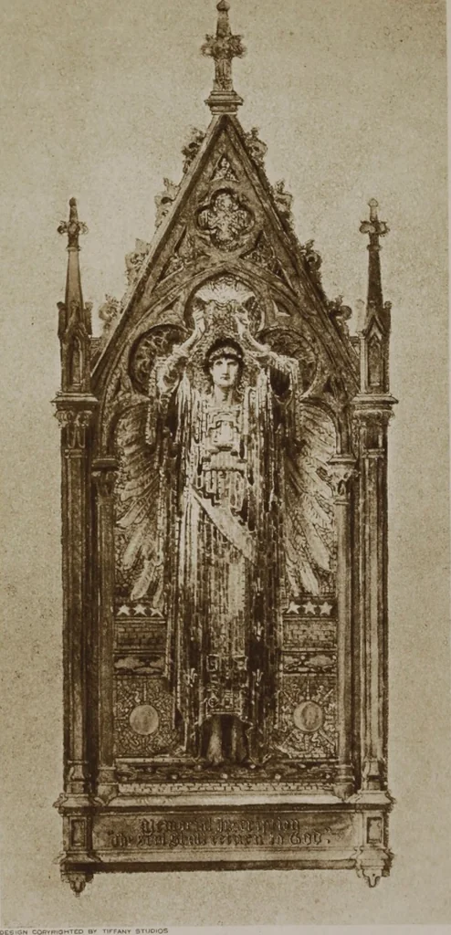 An illustration from Tiffany favrile glass, Tiffany windows, Tiffany mosaics, Tiffany monuments, Tiffany granite [electronic resource], 1922, leaf 47