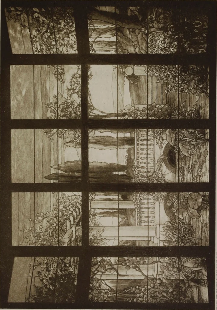 An illustration from Tiffany favrile glass, Tiffany windows, Tiffany mosaics, Tiffany monuments, Tiffany granite [electronic resource], 1922, leaf 50