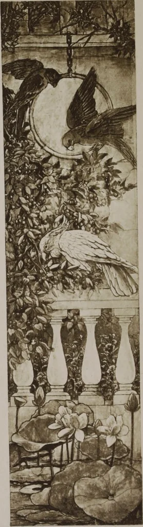 An illustration from Tiffany favrile glass, Tiffany windows, Tiffany mosaics, Tiffany monuments, Tiffany granite [electronic resource], 1922, leaf 53