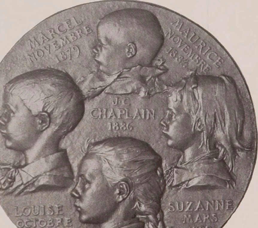 An illustration from Catalogue of the international exhibition of contemporary medals. March, 1910 [electronic resource], 1911, leaf 102